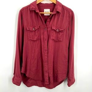 Mudd Button-Up medium long sleeve shirt/blouse